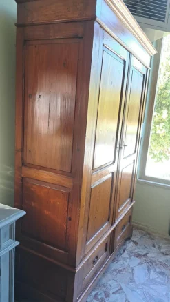 Pamono Tuscan Fir Wardrobe, 1890s