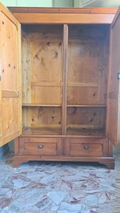 Pamono Tuscan Fir Wardrobe, 1890s
