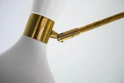 Outlet Pamono Two Arms Adjustable Articulated Sconce by Silvio Piattelli