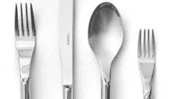 Pamono Two Faces of the Moon Cutlery Set by Afra & Tobia Scarpa for Cassina, Set of 24><noscript><img width=