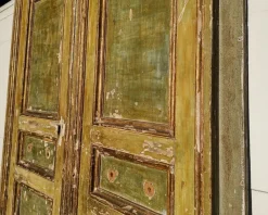 Pamono Two-Leaf Door with Original Lacquer, 1700s><noscript><img width=