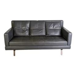 Pamono Two-Seater Sofa in Leather by Amberg for Brühl> Couches & Sofas