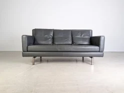 Pamono Two-Seater Sofa in Leather by Amberg for Brühl> Couches & Sofas