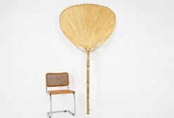 Pamono Uchiwa Floor Lamp by Ingo Maurer for Design M, 1970s><noscript><img width=