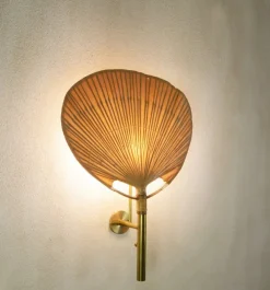 Pamono Uchiwa II Wall Lamp by Ingo Maurer, 1970><noscript><img width=