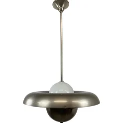 Pamono UFO Pendant attributed to Vladimír Havel for Krásná Jizba, 1930> Ceiling Lights