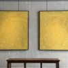 Pamono Ullate, No. 7 Diptych, Mixed Media Paintings, Set of 2> Abstraction