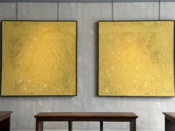 Pamono Ullate, No. 7 Diptych, Mixed Media Paintings, Set of 2> Abstraction