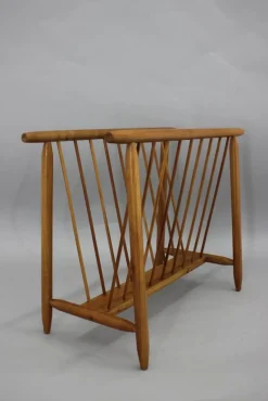 Clearance Pamono Uluv Beech Newspaper Stand, Czechoslovakia, 1960s