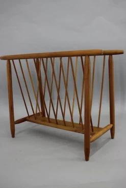 Clearance Pamono Uluv Beech Newspaper Stand, Czechoslovakia, 1960s