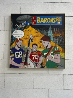 Pamono Umberto Gagliano, The Barons 80, Acrylic on Canvas, 2020> Painting