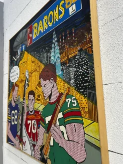 Pamono Umberto Gagliano, The Barons 80, Acrylic on Canvas, 2020><noscript><img width=