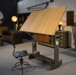 Best Pamono Unic Paris Architect Table by Lucien Sautereau, 1960s