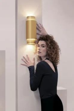 Outlet Pamono Union Medium Anodized Bronze Aluminum Wall Lamp by JSPR