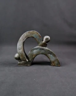 Pamono Union of Movements and Abstract Terracotta Sculpture, 1980s