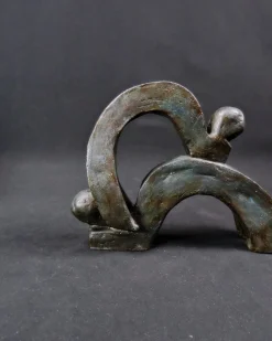 Pamono Union of Movements and Abstract Terracotta Sculpture, 1980s