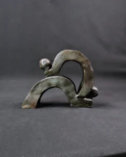 Pamono Union of Movements and Abstract Terracotta Sculpture, 1980s