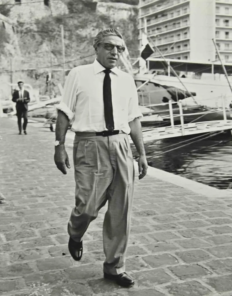 Pamono Unknown, Aristotle Onassis, 1960s, Black and White Photograph> Photography