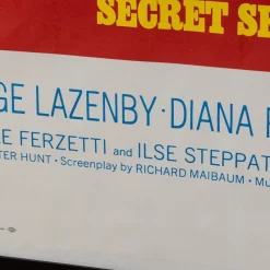 Sale Pamono U.S Release James Bond 007 on Her Majestys Secret Service Poster, 1969