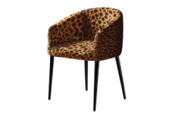 Outlet Pamono Utopía Dining Chair in Leopard Furry Velvet from Moanne