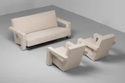 Sale Pamono Utrecht Lounge Set attributed to Gerrit Thomas Rietveld for Metz & Co., 1950s, Set of 3