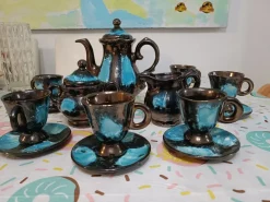 Pamono Vallauris Tea Set, 1930s, Set of 15> Coffee & Tea Service