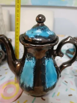 Pamono Vallauris Tea Set, 1930s, Set of 15><noscript><img width=