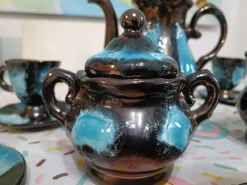 Pamono Vallauris Tea Set, 1930s, Set of 15><noscript><img width=