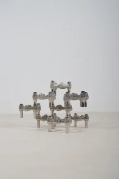 Pamono Variomaster Candleholders by Stoffi and Nagel for Quist, 1970s, Set of 9><noscript><img width=