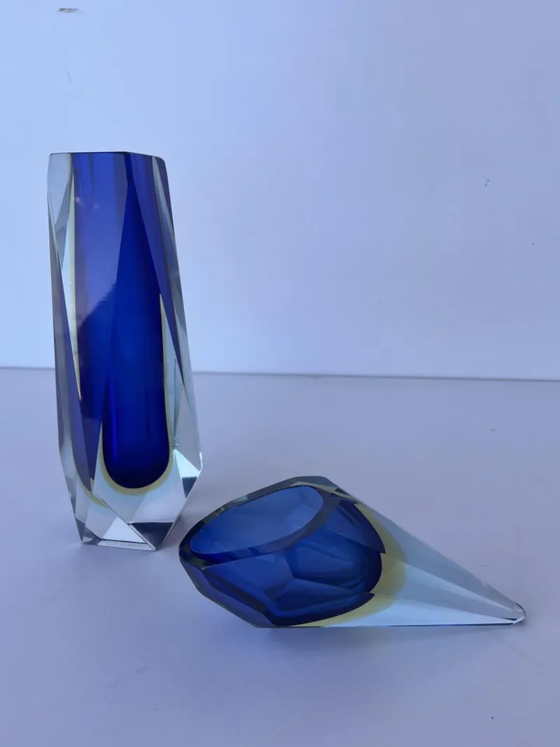 Online Pamono Vase and Ashtray Set from Seguso, 1950s, Set of 2