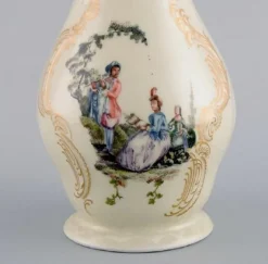 Pamono Vase and Butter Tray in Hand Painted Porcelain from Rosenthal, Set of 2><noscript><img width=