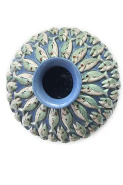 Best Pamono Vase with Vertical Anchovies by Enio Ceccarelli