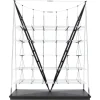 Clearance Pamono Veleiro Bookcase in Black Stained Wood by Franco Albini for Cassina