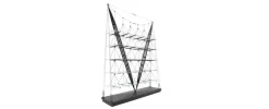 Clearance Pamono Veleiro Bookcase in Black Stained Wood by Franco Albini for Cassina
