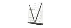 Clearance Pamono Veleiro Bookcase in Black Stained Wood by Franco Albini for Cassina