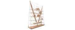 New Pamono Veliero Bookcase in Wood by Franco Albini for Cassina