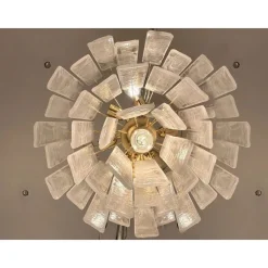 Pamono Veneered-White Listelli Alabastro Chandelier by Simoeng><noscript><img width=