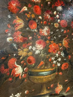 Discount Pamono Venetian Artist, Still Life with Flowers, Late 17th Century, Framed