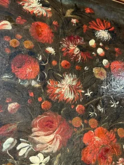 Discount Pamono Venetian Artist, Still Life with Flowers, Late 17th Century, Framed