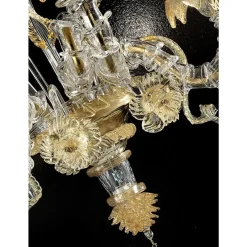 Pamono Venetian Ca Rezzonico Murano Glass Gold Wall Sconce by Simoeng><noscript><img width=