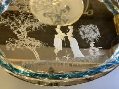 Online Pamono Venetian Etched Mirror Murano Glass Tray