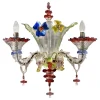 Pamono Venetian Floreal Multicolor Cà Rezzonico Murano Glass Wall Sconce by Simoeng> Wall Lights & Sconces