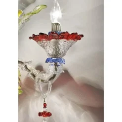 Pamono Venetian Floreal Multicolor Cà Rezzonico Murano Glass Wall Sconce by Simoeng><noscript><img width=