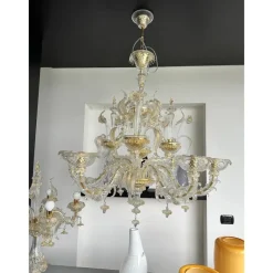 Pamono Venetian Gold Ca Rezzonico Murano Glass Chandelier by Simoeng> Ceiling Lights