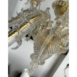 Pamono Venetian Gold Ca Rezzonico Murano Glass Chandelier by Simoeng><noscript><img width=