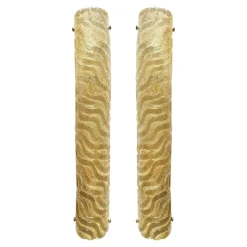 Pamono Venetian Gold Graniglia Murano Glass Wall Sconce by Simoeng, Set of 2> Wall Lights & Sconces|Wall Lights & Sconces
