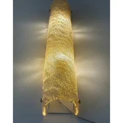 Pamono Venetian Gold Graniglia Murano Glass Wall Sconce by Simoeng, Set of 2><noscript><img width=