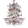 Pamono Venetian Imperial Floral Cà Rezzonico Murano Glass Chandelier by Simoeng> Ceiling Lights