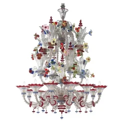 Pamono Venetian Imperial Floral Cà Rezzonico Murano Glass Chandelier by Simoeng><noscript><img width=