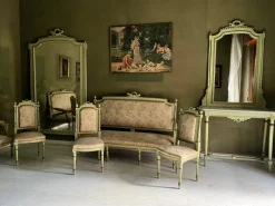 Pamono Venetian Living Room Set, Early 1900s, Set of 9><noscript><img width=